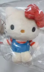 正規品 ハローキティ ぬいぐるみ オーバーオール服 Red リボン キーホルダー 出品