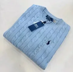 正規品 ポロ ケーブル編みニット 新品