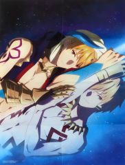 [중고] 포스터 B2 양면 포스터(8개 접기) 길가메쉬/아서&카인 [Fate/Grand Order -절대 마수 전선 바빌로니아-/마법사의 약속] spoon.2Di vol.59 부록
