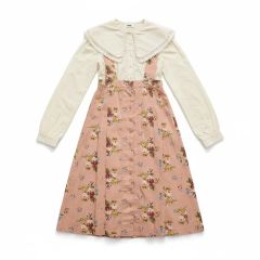 【新品未使用】ピンクハウス　ワンピース　ワッペン　近年モデル　リボン　フレア 新品未使用】ピンクハウス ワンピース ワッペン 近年モデル リボン