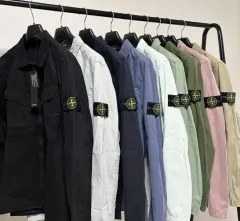 ストーンアイランド オールドエフェクト オーバーサイズシャツ ジャケット 101wnのサムネイル