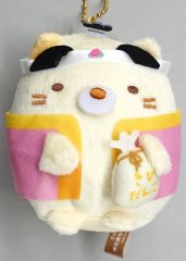 [중고] 키홀더 고양이 모모타로에서 한가로이 봉제인형 키체인 [스미코구라시] 오카야마 한정