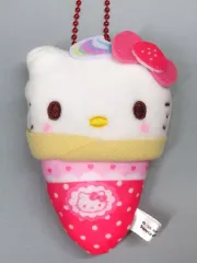 【中古】キーホルダー ハローキティ 「サンリオキャラクターズ クレープおくるみマスコット」