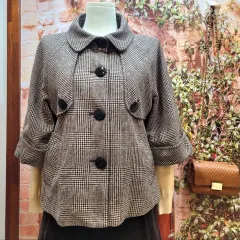Calvin Klein カルバン・クライン Aライン CHECK コートのサムネイル