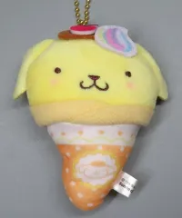 【中古】キーホルダー ポムポムプリン 「サンリオキャラクターズ クレープおくるみマスコット」