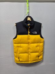 90s ノースフェイス ヌプシ ダウンベスト 黄黒 M NUPTSE VEST - メルカリ
