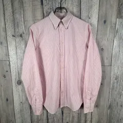 RALPH LAUREN Rugby ラルフローレン ラグビー ピンク University Oxford 長袖 BD ボタンダウン オックスフォード ストライプ コットン シャツ レディース 8 サイズ