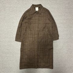 新品】プルミエ アロンディスモン 麻 リネン グレンチェック ガウン