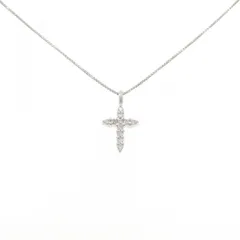 PT900/PT850 クロス ダイヤモンド ネックレス 0.10CT