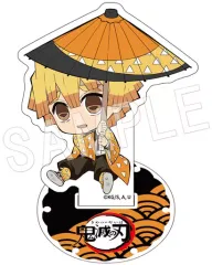 【中古】アクリルスタンド・アクリルパネル 我妻善逸 「鬼滅の刃 ぺたん娘トレーディングアクリルスタンド -和傘-」