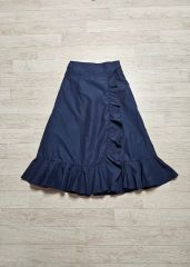 未使用級✨MUVEIL ミュベール リップ刺繍スカート フレア ロング
