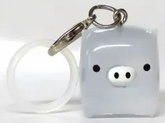 【中古】キーホルダー モノクロブー（しろ） 「サンエックスユニバース マスコットチャーム」