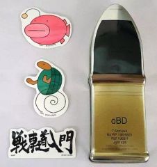 [중고] 스티커 스티커 (캐릭터) 안코 씨 & 거북이 씨 & 전차도 입문 포탄형 캔 케이스 & 스티커 [이치 반 쿠지 걸즈 & 팬처 ~ 우승에의 궤적입니다 ~] G상