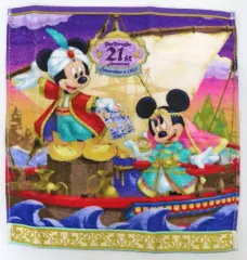 【中古】雑貨 ミッキー＆ミニー ウォッシュタオル 「東京ディズニーシー21周年」 東京ディズニーシー限定