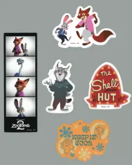 【中古】シール・ステッカー セットA(パウバート他) ステッカーセット 「Happyくじ ズートピア2」 K賞