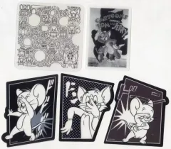 【中古】シール・ステッカー セットG(モノクロ) ステッカーセット 「Happyくじ トムとジェリー TOM and JERRY FUNNY ART! 5」 G賞