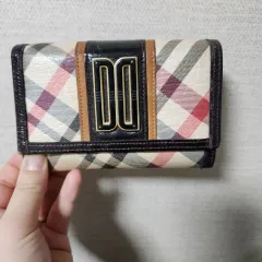 DAKS チェック カードウォレット 二つ折り財布