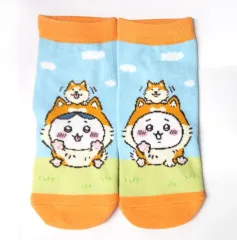 【中古】衣類 ちいかわ＆ハチワレ(秋田犬) キャラットソックス 22～25cm 「ちいかわ なんか小さくてかわいいやつ」 秋田限定のサムネイル