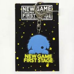 [중고]키 홀더 마스코트 (남성) 테라시마 타쿠시 러버 키 홀더 [TAKUMA TERASHIMA NEW GAME -FIRST STAGE-]