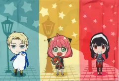 【中古】クッションカバー・ピローケース フォージャー家(レッド×ライトブルー×イエロー) 枕カバー 「SPY×FAMILY×しまむら」のサムネイル