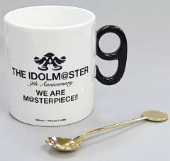 [중고] 머그컵·탕만(캐릭터) 아이돌 마스터(실루엣) 공식 머그컵 & 티스푼 [THE IDOLM@STER 9th ANNIVERSARY WE ARE M@STERPIECE!!]