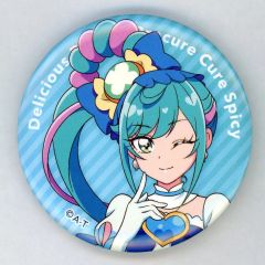 デリシャスパーティプリキュア キュアスパイシー クッキー缶バッジ 