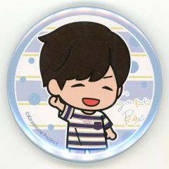 [중고] 배지 핀즈 카미야 히로시(Sunny Box/라이브 T셔츠:네이비) 캔 배지 [Kiramune Presents Hiroshi Kamiya 15th Anniversary Live Tour “Messenger”] 캡슐 경품