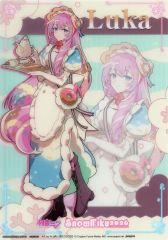 [중고] 클리어 포스터 순음 루카 (Art by 미군) [점보카드다스/플랫 가샤폰 하츠네 미쿠 SNOW MIKU 2026 A5 클리어 비주얼 포스터]