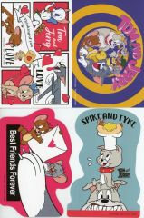 [중고] 엽서 톰 & 제리/스파이크 & 타이크 외 (엽서 4장 세트) 아트 문구 [이치반 쿠지 톰과 제리 Colorful Funny Time!] J상