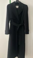 未使用級 BEAMS EFFE カシミヤ100 ロングコート 微光沢ゴールド 黒