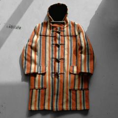 ポロ ラルフローレン USA製 ネイティブ柄 ウール ダッフルコートsizeXL