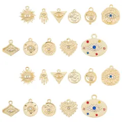 【数量限定】手芸用品 　ハンドメイド　 　手作り素材　合金チャーム　チャームパーツ　チベットスタイル　ヴィンテージ　金古美　レトロ風　基礎パーツ　ジュエリー作り　レディース　デコキット　クラフト手芸　手作りハンドメイド　キット　DIY飾り物　電気銅　チャーム　