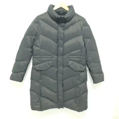 アンタイトル ダウンコート ロング フード ウール混 グレー M相当 