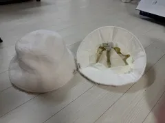 未使用下 白 フリース バケットハット