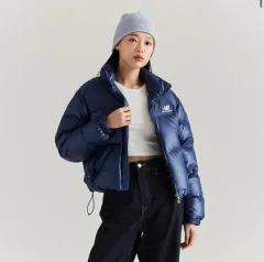 ニューバランス アクティブエア クロップド ダウンジャケット (BLUE) 90のサムネイル