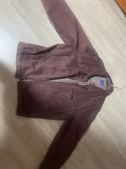デケット デニムジャケット ワイン色 Lサイズ