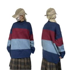 theomiles ダイヤモンドパターン 総柄ニットセーター マルチカラー 