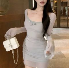 Y’s ワイズ コクーンシルエット ロングワンピース ブラ Y's ワイズ コクーンシルエット ロングワンピース ブラ - メルカリ