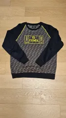 FENDI フェンディ 刺繍 ロゴ 長袖 スウェットシャツ M ミディアム サイズのサムネイル