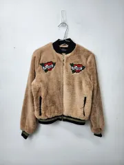 GUESS Wild Heart ファー ジャケット ベージュのサムネイル