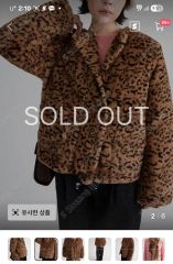 コーチ coach レオパード柄 ダウンベスト ヒョウ柄 ファー付きフード