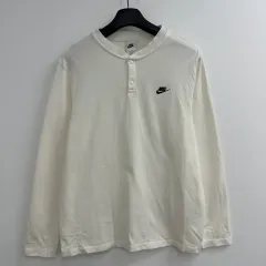 105 NIKE メンズ ヘンリーネック ロングスリーブ Tシャツ