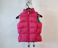 Ralph Lauren KIDS ダウンベスト ネイビー×裏地花柄 12M② - メルカリ