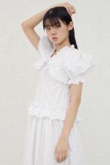 sovisoon romantic frill blouse pink - メルカリ