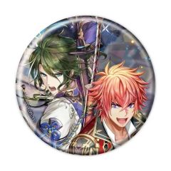 [중고] 배지 빈즈 6. 라디우스 & 미하네 [퀴즈 RPG 마법사와 검은 고양이 위즈 홀로그램 캔 배지(57mm) 02. 공식 일러스트]
