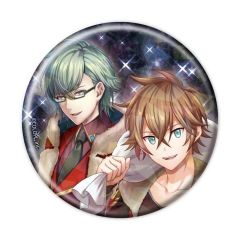[중고] 배지 빈즈 8. 토키오 & 스미오 [퀴즈 RPG 마법사와 검은 고양이 위즈 홀로그램 캔 배지 (57mm) 02. 공식 일러스트]