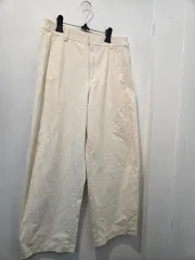 アイボリー ワイド パンツ コットン パンツ