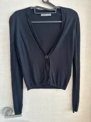 Theory luxe セオリー ラックス ブラック ウールカーディガン