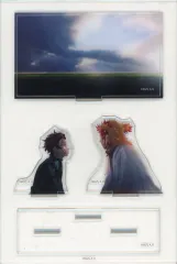 【中古】アクリルスタンド・アクリルパネル 竈門炭治郎＆煉獄杏寿郎(流血有り) 「劇場版 鬼滅の刃 無限列車編 上映四周年記念 炎柱・煉獄杏寿郎カフェ×ufotable Cafe×マチ★アソビCAFE×ufotable DINING×ufotable CINEM