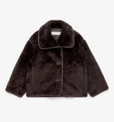 COS ARKET Short Pile ダークブラウン ジャケット コート - メルカリ